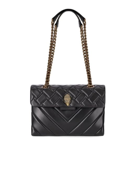 Kurt Geiger Black Kensington X Shoulder Bag