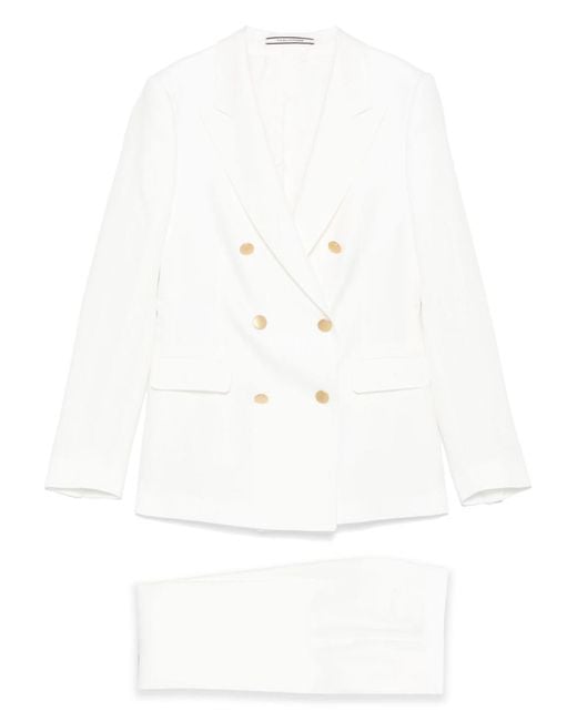 Tagliatore White 0205 Dresses