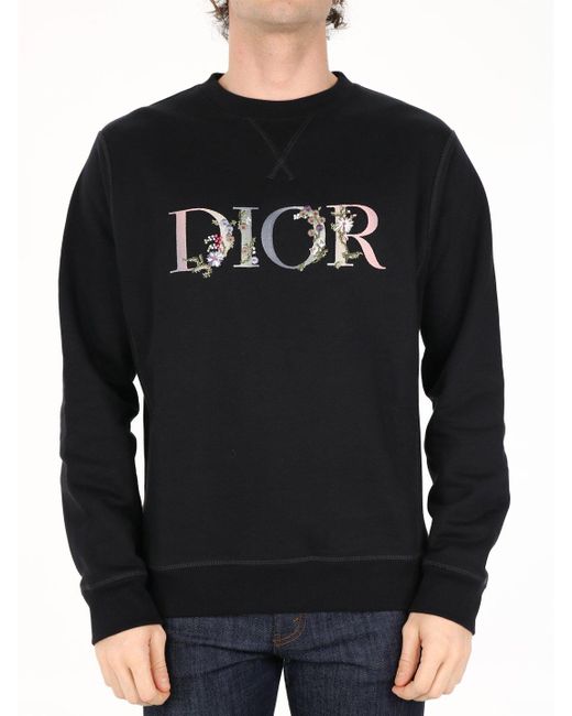 Dior Dior Flowers Sweatshirt Black for men