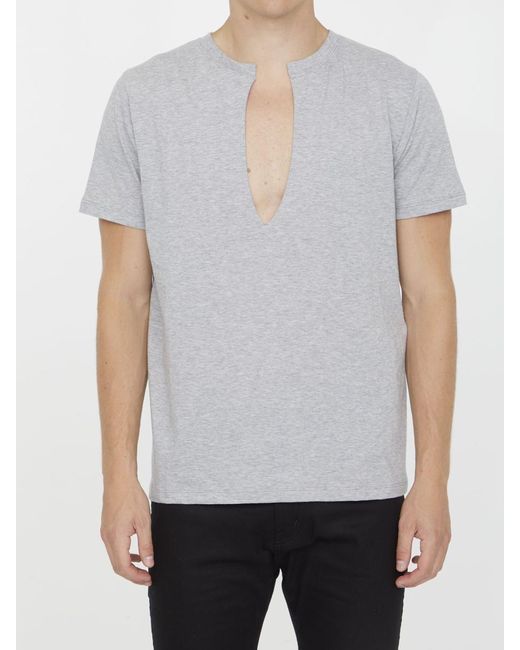 Gucci Gray Jersey T-shirt for men