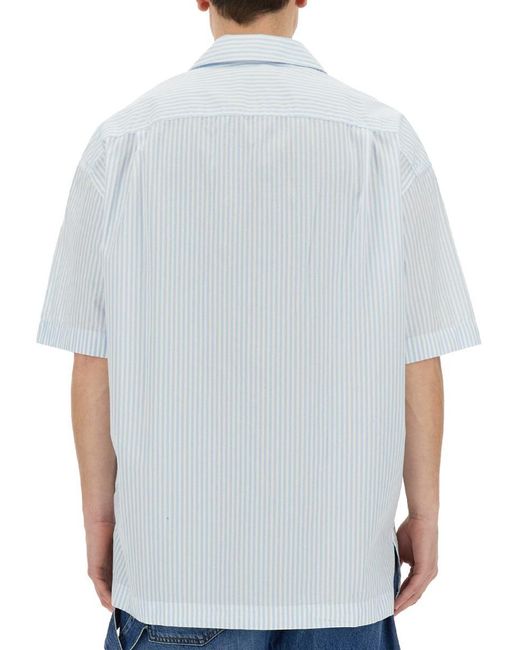 J.W. Anderson Blue Boxy Fit Shirt for men