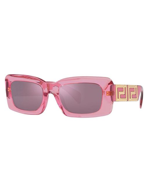 Versace Pink Endless Greca Ve4444U Sunglasses