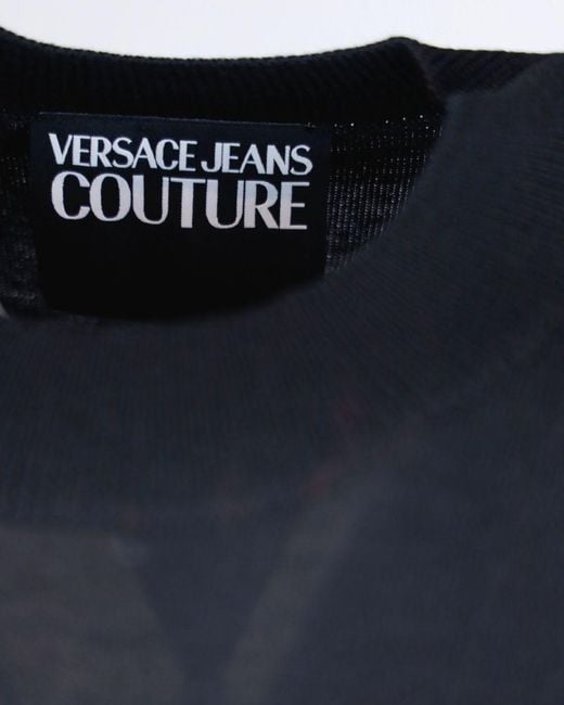 Versace Black Versace Jeans Knitwear for men
