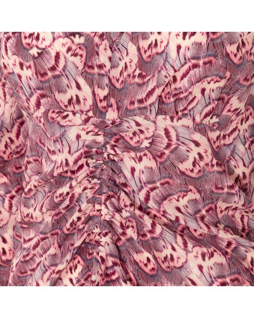 Isabel Marant Pink Multicolour Silk Blend Dress