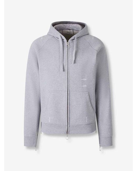 Setchu Gray Round Neck Sweater for men