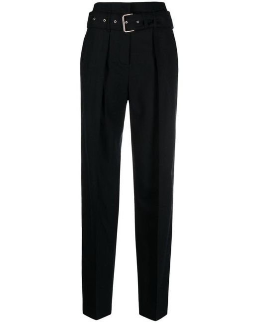 IRO Black Belted Tailored Trousers