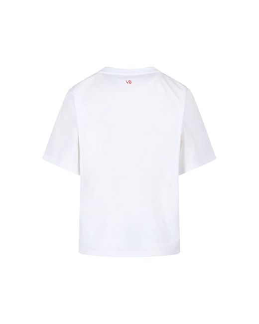 Victoria Beckham White Logo T-Shirt