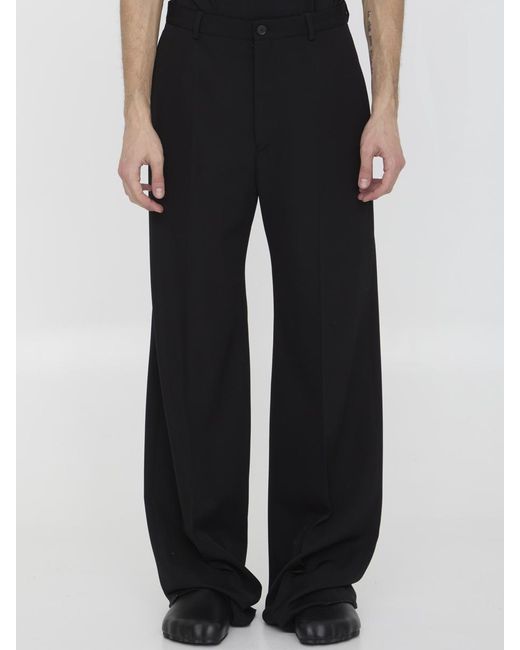 Balenciaga Black Tailored Trousers for men