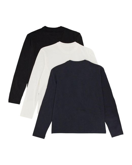 Jil Sander Black Three-Piece Regular Fit T-Shirt Set for men