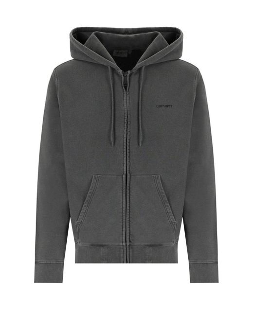 Carhartt Gray Duster Script Hoodie for men