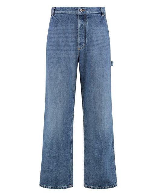 Bottega Veneta Blue Multi-Pocket Cotton Jeans for men