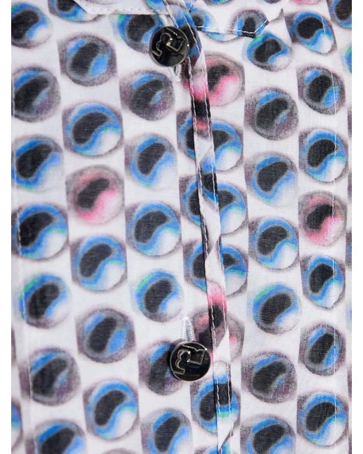 Tory Burch Blue Shirt Dresses