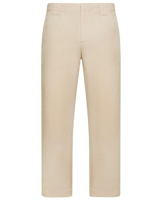 Golden Goose Deluxe Brand Natural Regular Fit Cotton Chino Pants for men