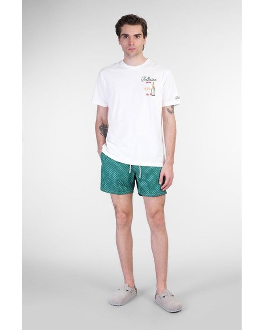 Mc2 Saint Barth Green Lighting Micro Fant Beachwear for men