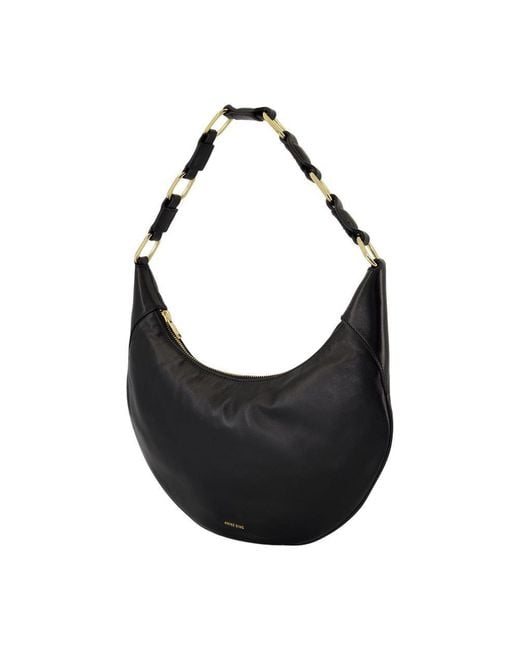 Anine Bing Black Kate Hobo Bag
