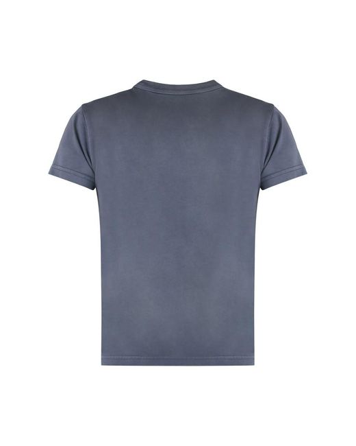 Alexander Wang Blue Logo Print T-Shirt