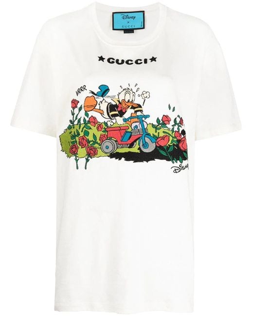 Gucci Multicolor X Disney Embroidered T-shirt