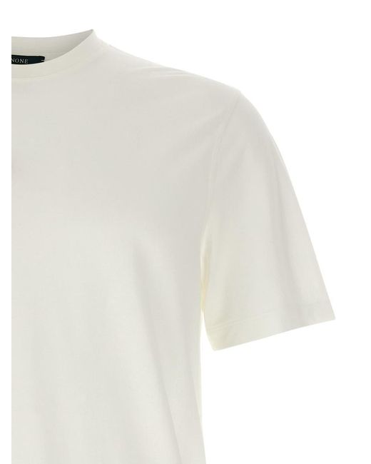 Zanone White Ice Cotton T-Shirt for men