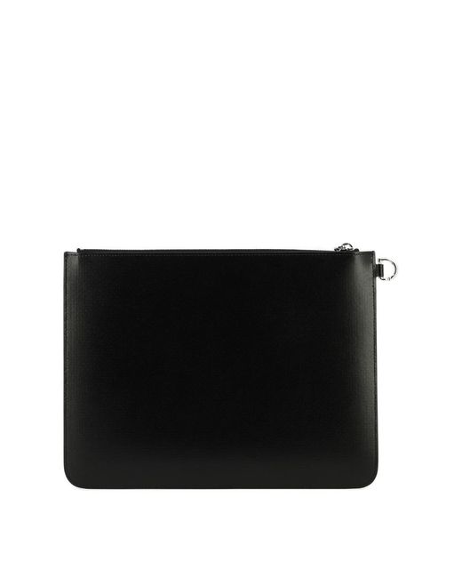 Givenchy Black Clutch With Logo for men