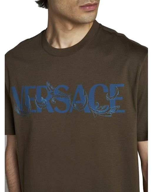 Versace Green T-shirts And Polos for men
