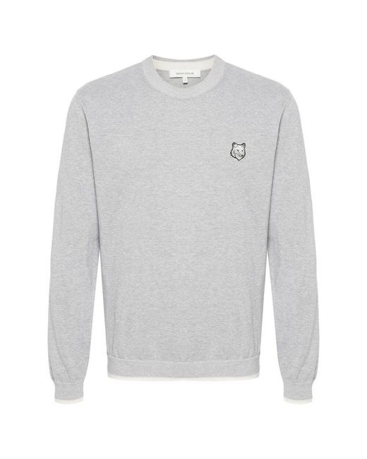 Maison Kitsuné Gray Sweaters for men