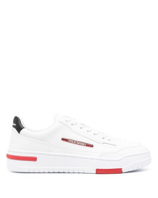 Polo Ralph Lauren White Leather Sneakers for men
