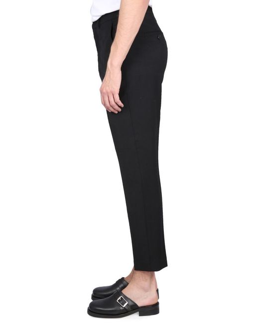 AMI Black Virgin Wool Pants for men