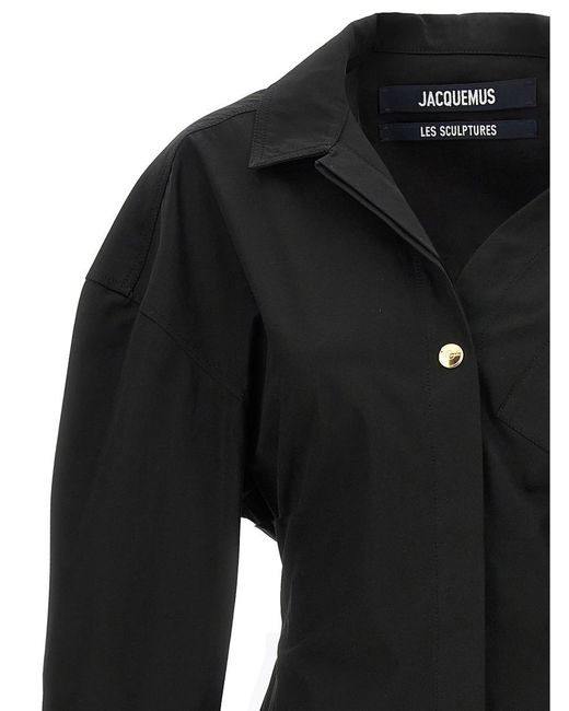 Jacquemus Black La Robe Chemise Dresses