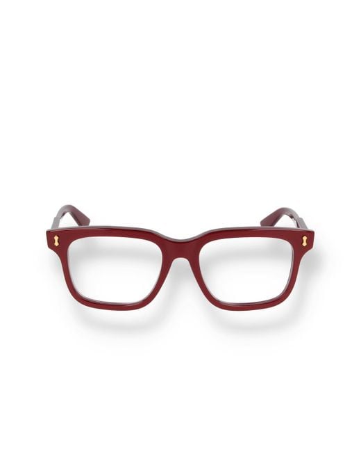 red gucci eyeglass frames