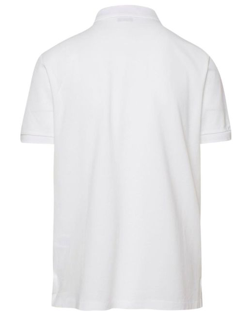 Polo Ralph Lauren White Slim Fit Stretch Polo Shirt for men