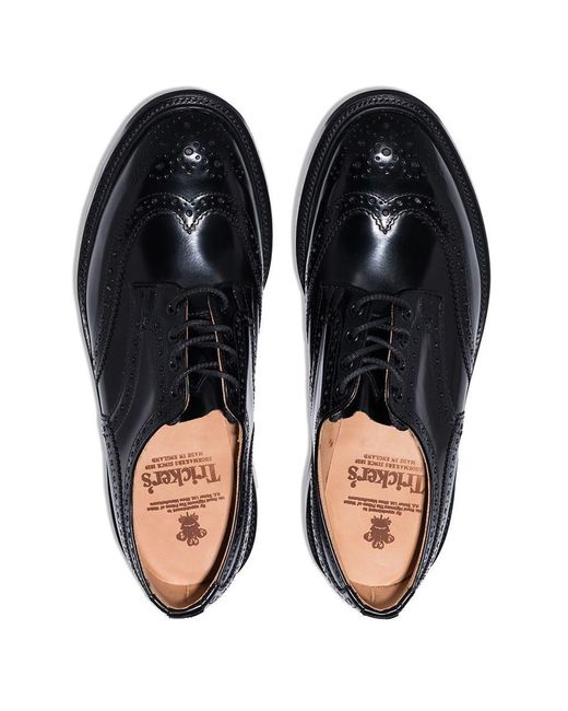 Tricker's Black Bourton Lace Up Shoes for men