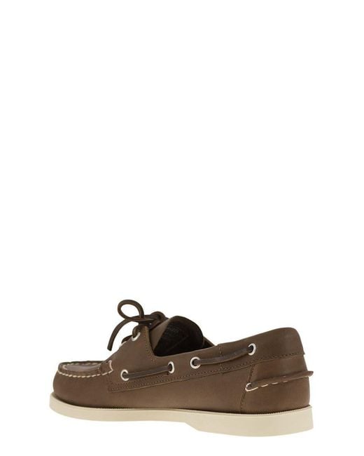 Sebago Brown Docksides Portland for men
