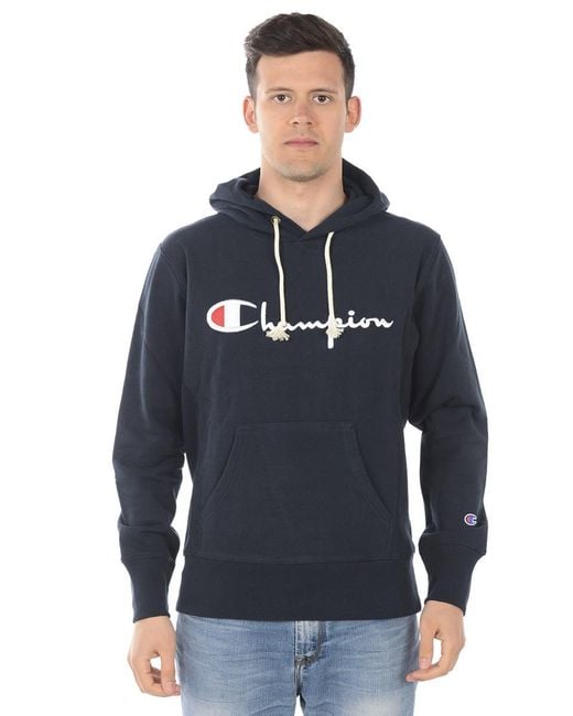 Champion Blue Sweatshirt Hoodie for men