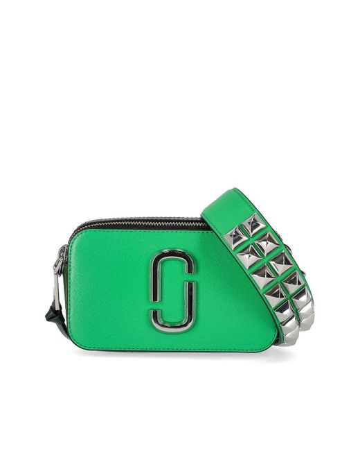 Marc Jacobs Leather The Snapshot Green Crossbody Bag Lyst Australia