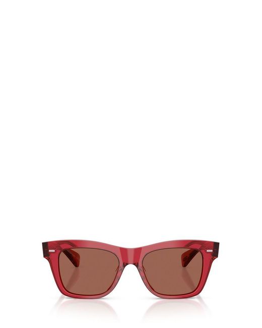 Oliver Peoples Red Sunglasses