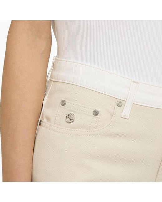 Stella McCartney Natural Stella Mc Cartney White/écru Denim Jeans