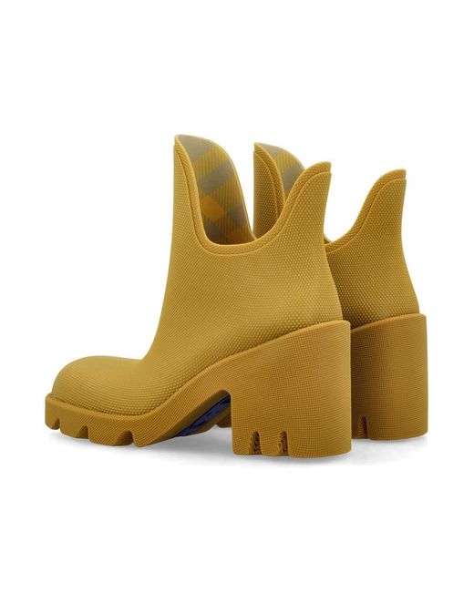 Burberry Marsh Ankle Boots 65 in Yellow | Lyst