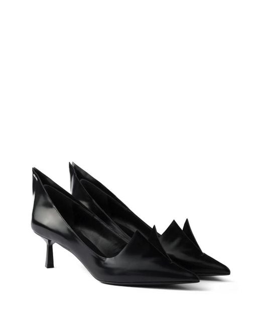 Prada Black Brushed Shoes