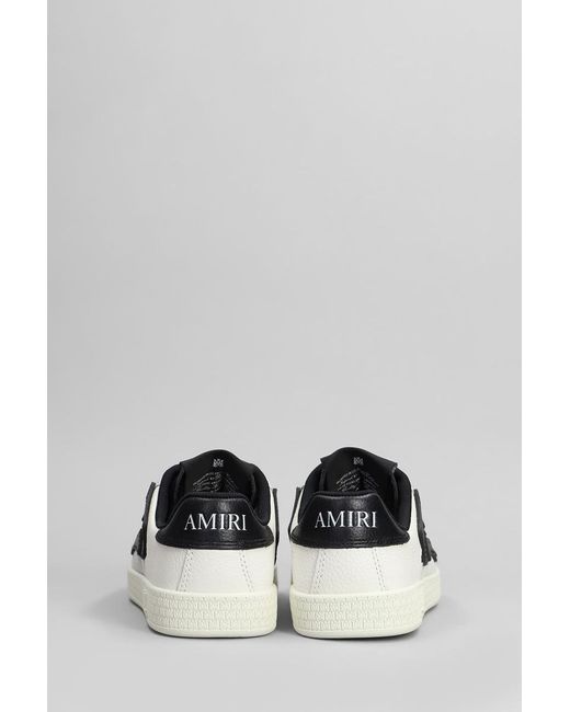 Amiri White Pacific Bones Sneakers