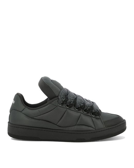 Lanvin Black Curb Xl Nylon Sneakers for men