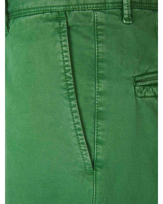 Incotex Green Casual Cotton Bermudas for men