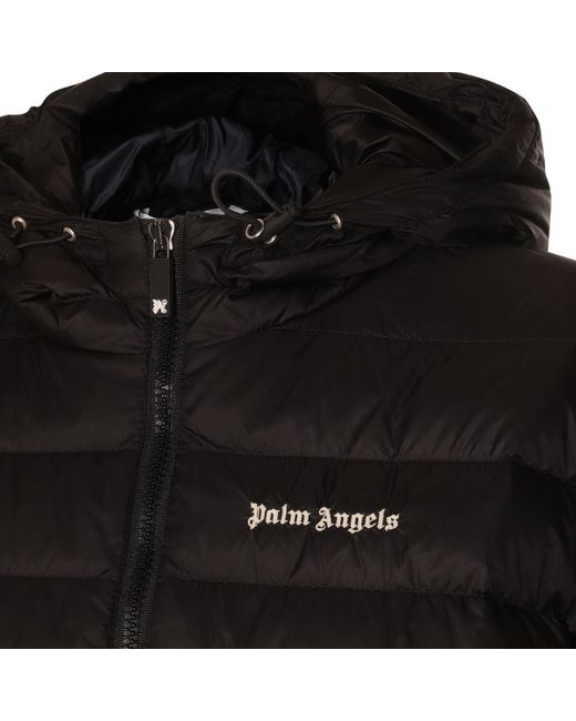 Palm Angels Black Logo Hooded Jacket