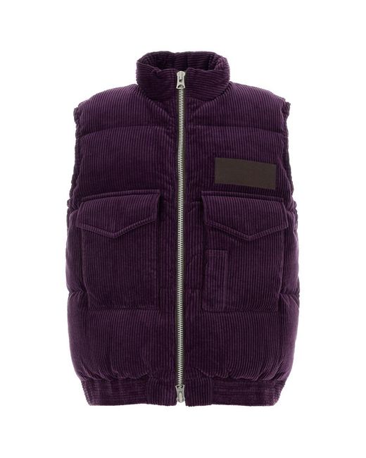 Sacai Purple Corduroy Down Jacket for men