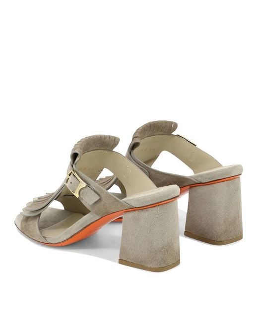 Santoni Metallic "Dua" Sandals