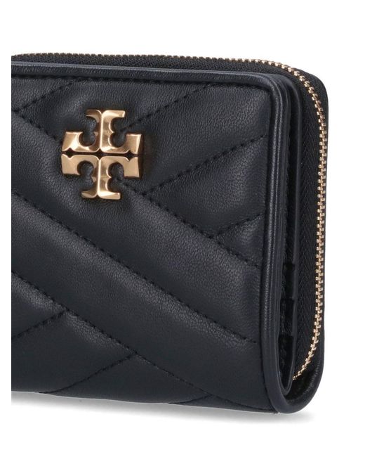 Tory Burch Black Quilted Logo-plaque Purse