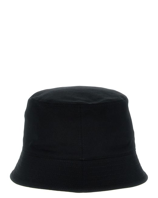 Marni Black Logo Embroidery Bucket Hat for men