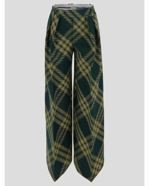 Burberry Green Trousers