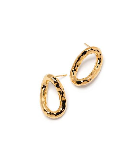 Jil Sander Metallic Hoop Earrings