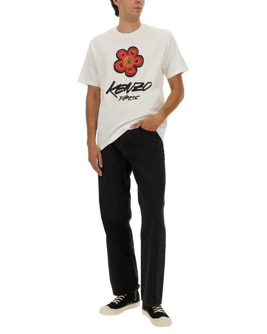 KENZO White X Futura 2000" T-Shirt for men
