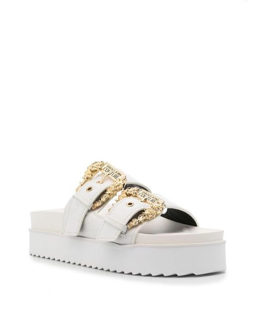 Versace White Arizona Sandals